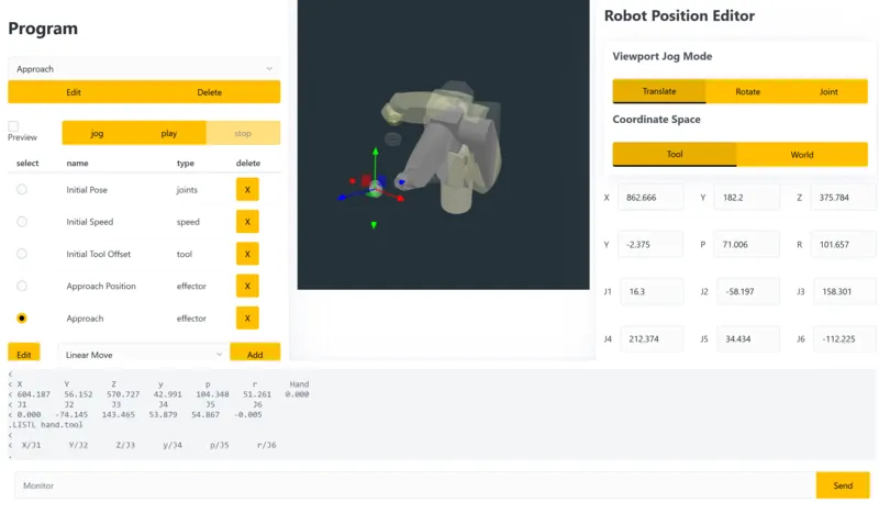 overview of the robot software