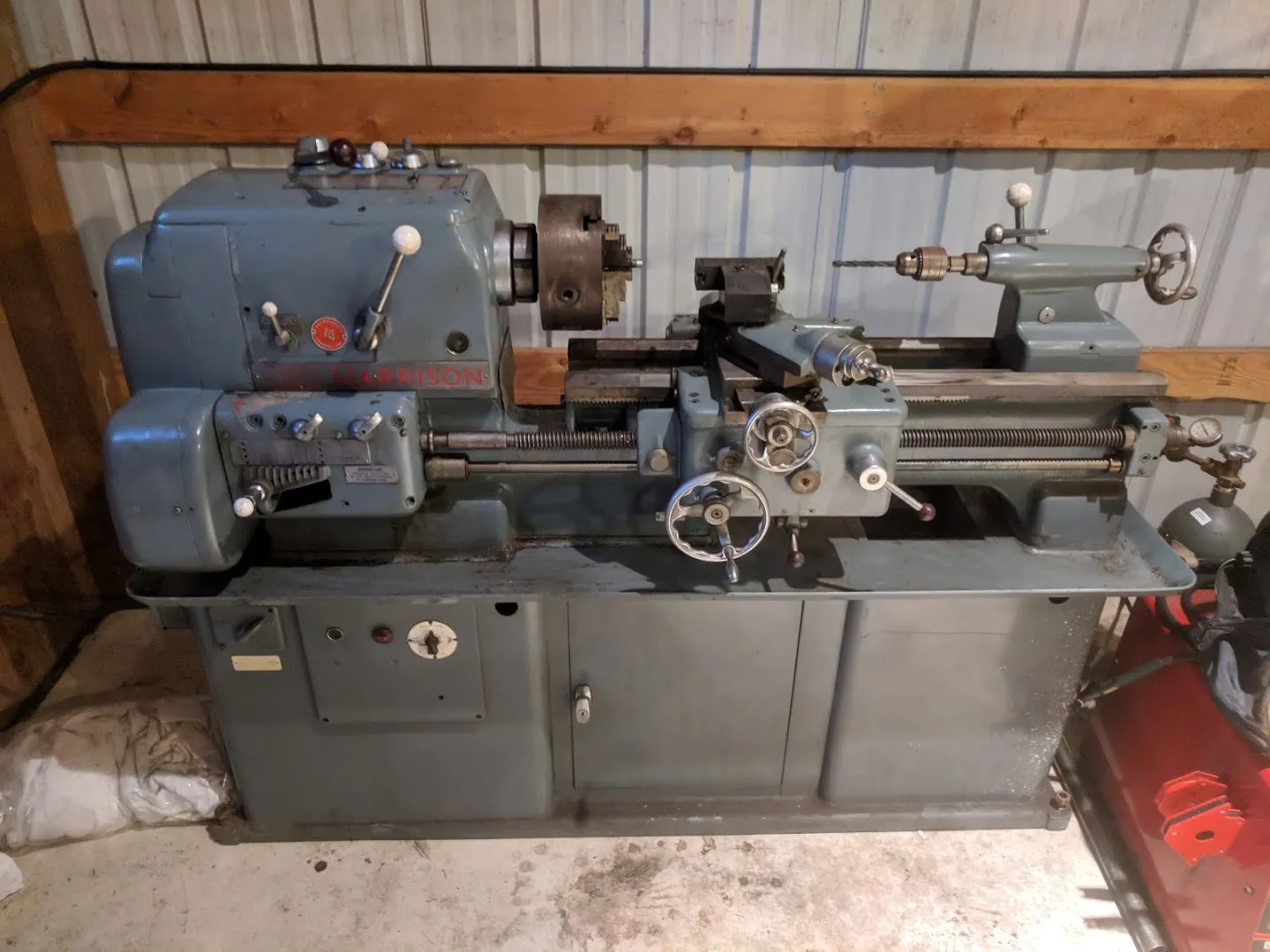 an old school lathe