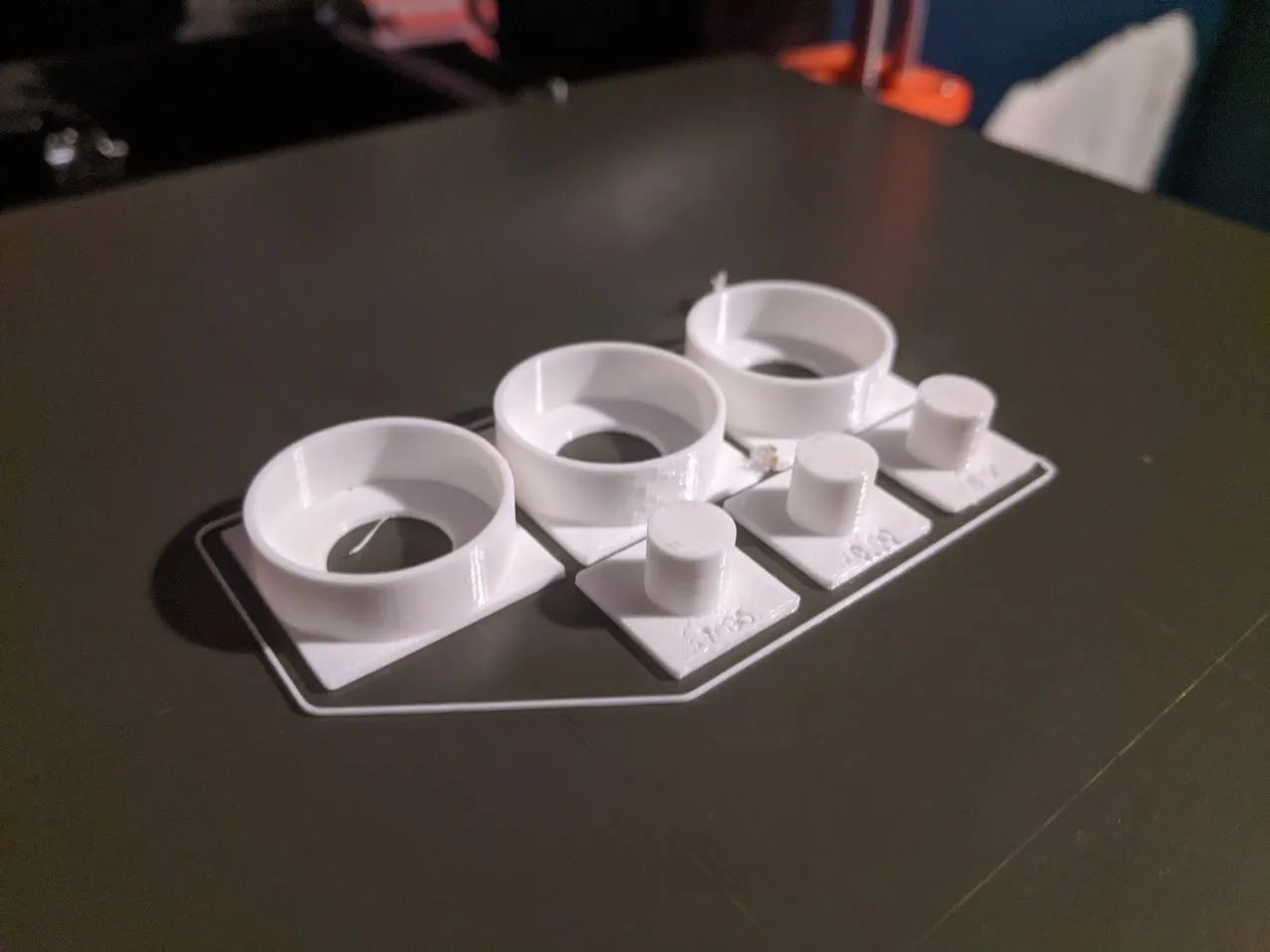 The printed bearing test Printed bearing test