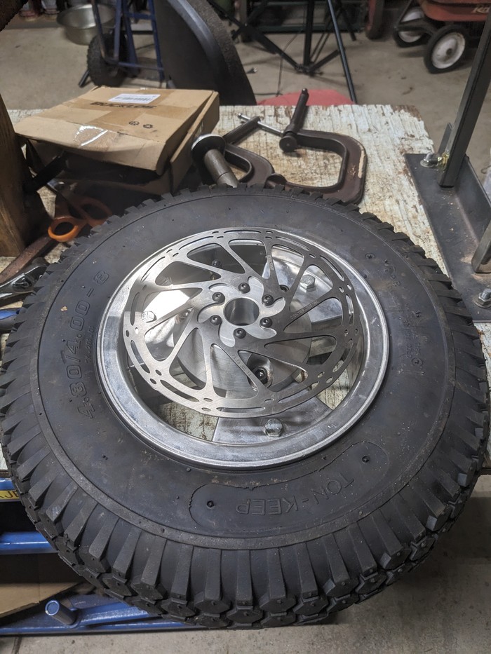 85 brake disc mounted