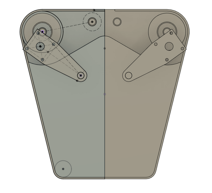 A rough draft in CAD