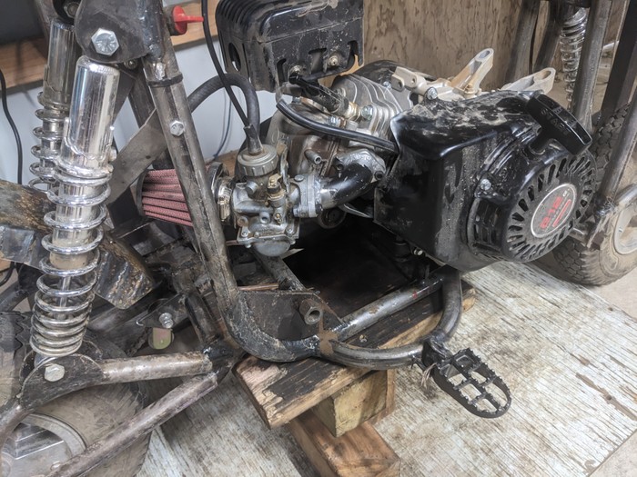 150 carburator remount