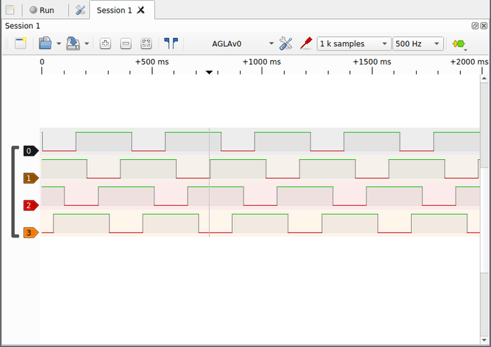 4 channels running in the stepper sequence