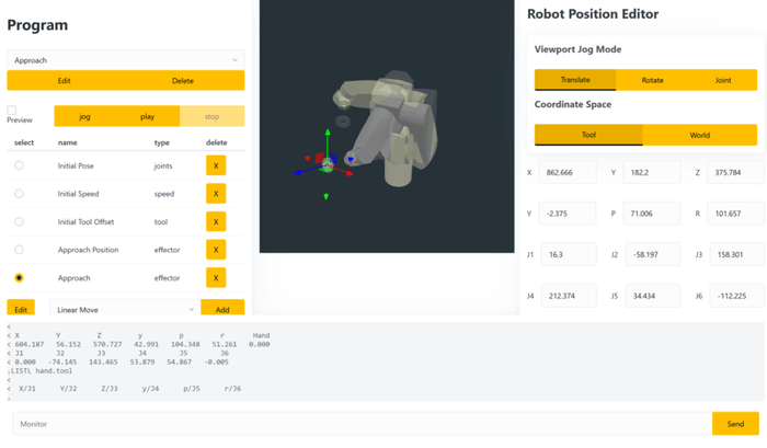 overview of the robot software