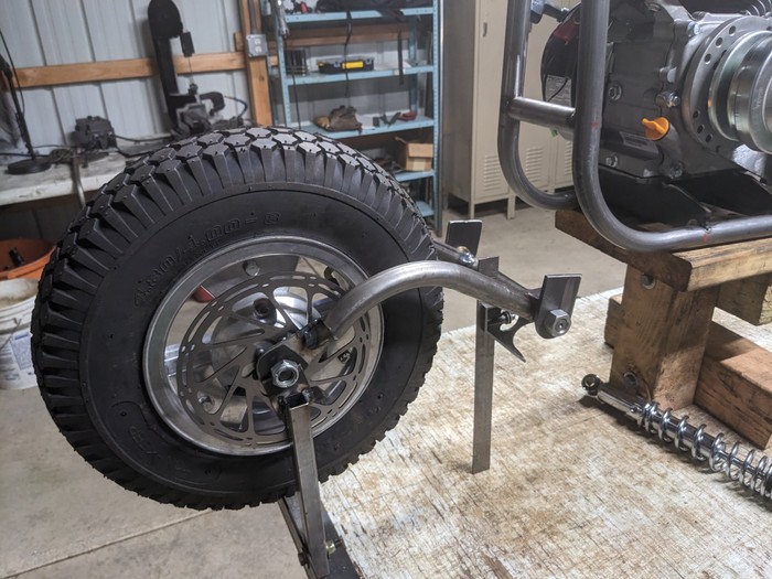 90 front suspension progress