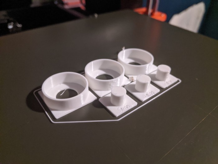 Printed bearing test